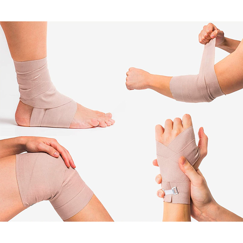 Elastische Bandage, Kompressionsbandage für Beine, Knöchel, Knie