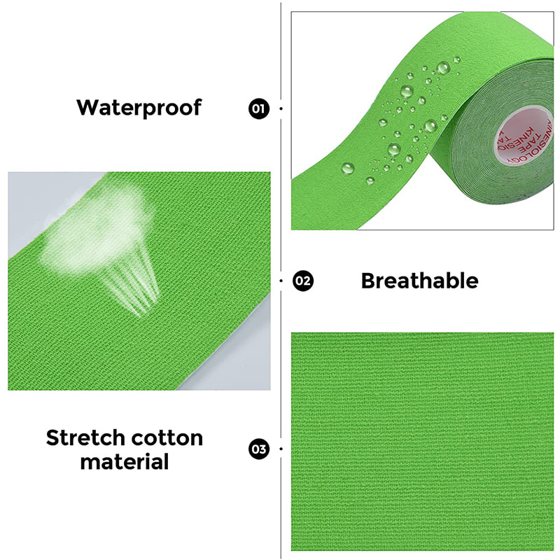 Elastisches vorgeschnittenes Physio-Kinesiologie-Tape für den Sport 