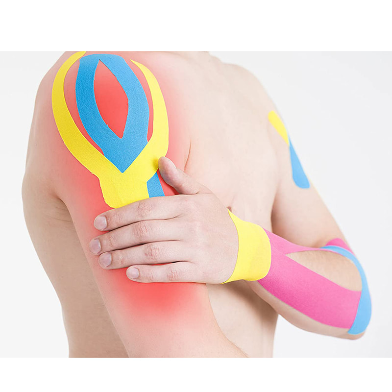 Sportliches Sporttherapie-Kinesiologie-Muskelband zur Schmerzlinderung 