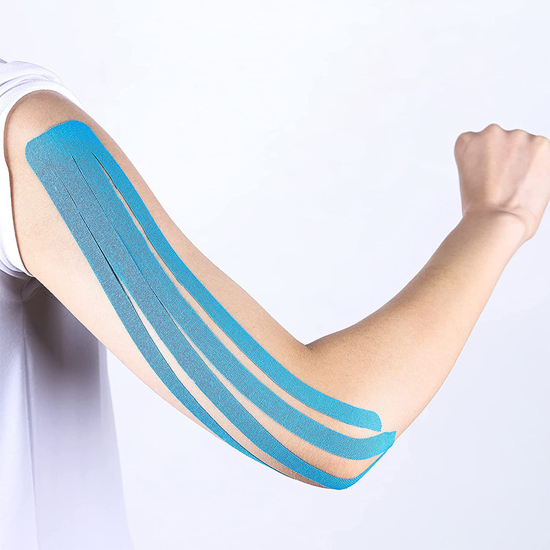 Vorgeschnittenes Kinesiologie-Tape, wasserfest, physio-elastisch, hypoallergen 