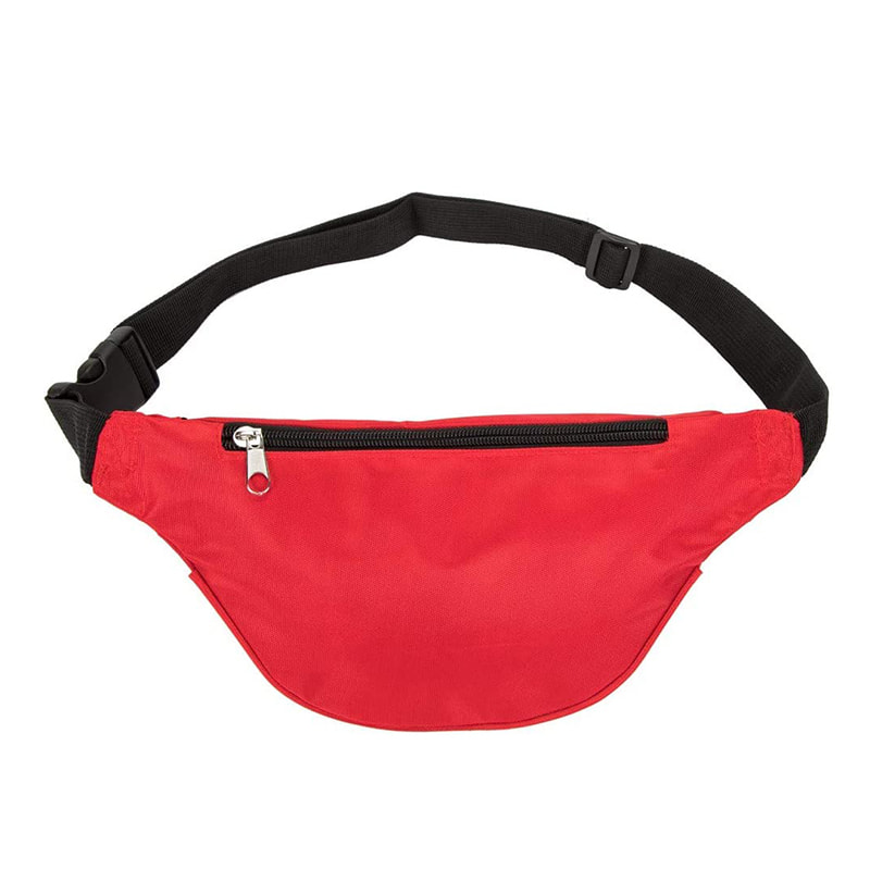 Reise-Sport-rote Fanny-Taille, leere Erste-Hilfe-Tasche 