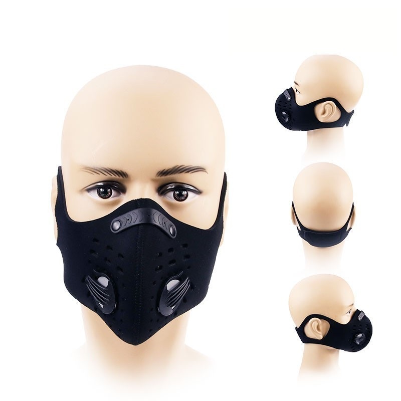 Staubdichte Fahrrad-Gesichtsmaske gegen Umweltverschmutzung mit Filter und Ventil 