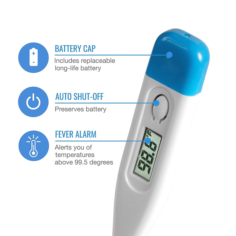 CE-schnell ablesbares medizinisches Digitalthermometer mit weicher Spitze 