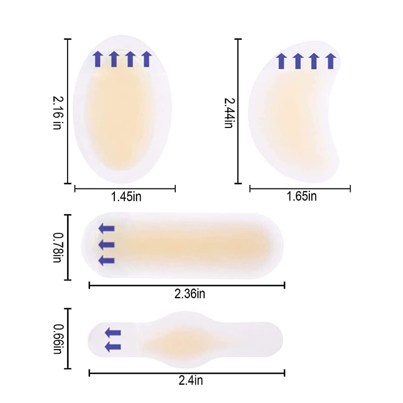 Langlebiges, wasserfestes Hydrokolloid-Gel-Pflaster für Blasen 