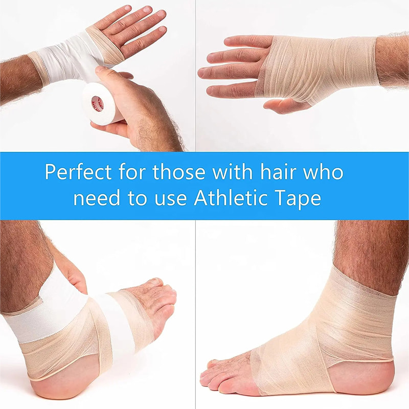 Athletischer Schaumstoff unter Wrap Sport Pre Wrap Tape Kit für Knöchel, Handgelenke, Hände und Knie, Klettern, Boxen, Fußball-Trainer