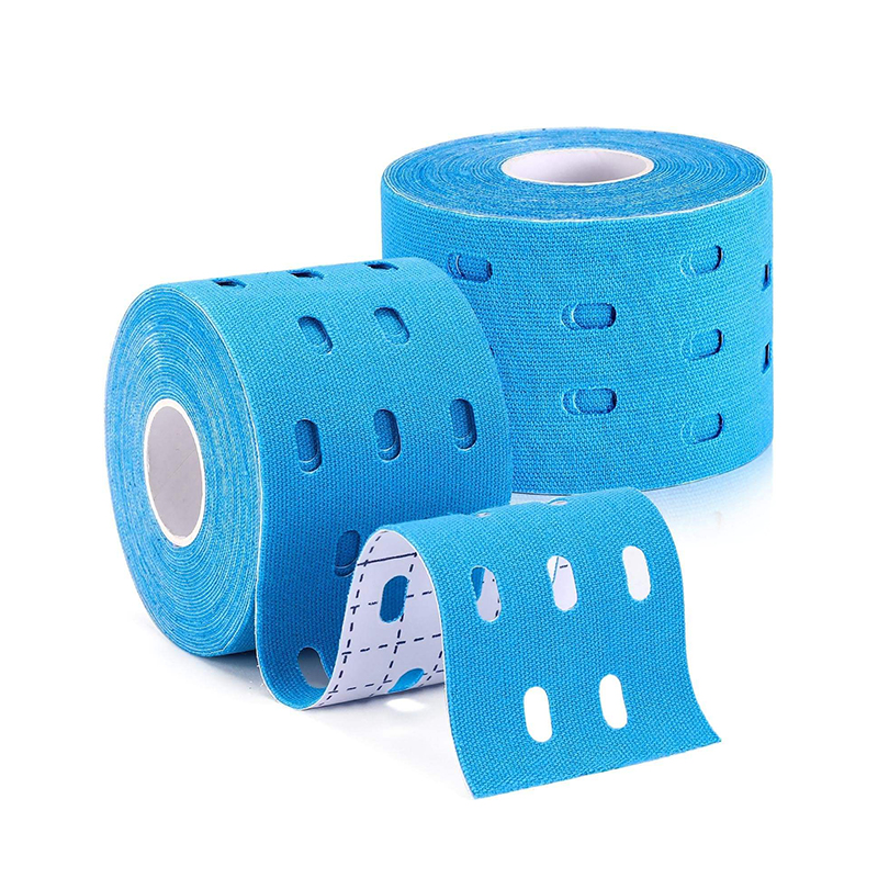 Atmungsaktives Pro Athletic Kinesiologie-Tape mit Löchern, therapeutisches Muskeltape, Physio-Tape