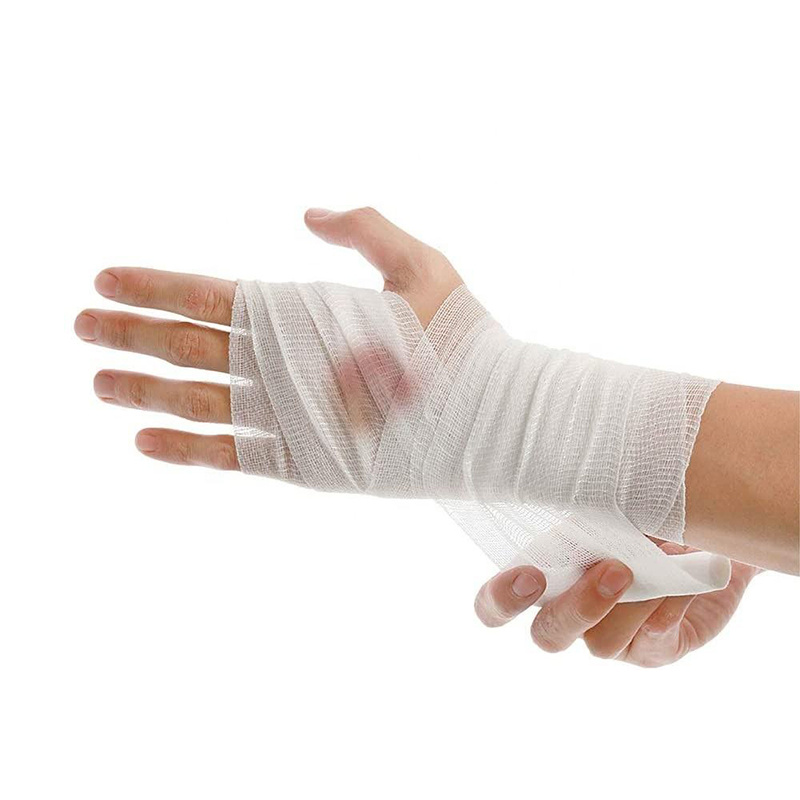 Hochwertige, atmungsaktive, elastische PBT-Bandage mit Klebeband